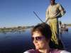 Madelein Norval - cruising the Okavango Delta in a mokoro